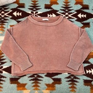Warm Knit Flowy Sweater
